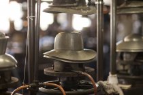 Panama hat mould in milliners workshop — стоковое фото