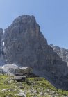 Vue panoramique de la cabane de Brentei, Brenta Dolomites, Italie — Photo de stock
