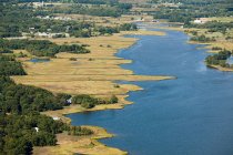 Landschaft mit Wasser, Newport County, Rhode Island, USA — Stockfoto