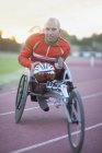 Nahaufnahme eines Para-Athleten im Stadion — Stockfoto