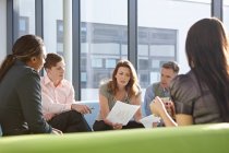 Portrait of business colleagues in meeting — Stock Photo
