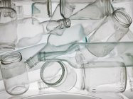 Frascos y botellas vacías, toma de rayos X - foto de stock