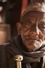 Retrato de homem sênior, Thamel, Kathmandu, Nepal — Fotografia de Stock