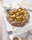 Pear and hazelnut crostata — Stock Photo