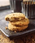 Empilement de biscuits au gingembre, gros plan — Photo de stock