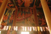 Bouddha histoire temple peintures — Photo de stock