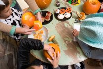 Kids halloween party at home — Stock Photo