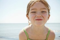 Close up of girl?s smiling face — Stock Photo