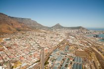 Ciudad del Cabo paisaje urbano y mesa de montaña - foto de stock