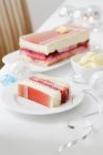 Schichtiger Dessertkuchen — Stockfoto