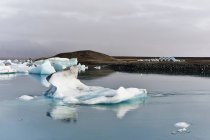 Йокульсарлонское ледниковое озеро — стоковое фото
