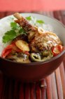 Ciotola di curry rosso con anatra — Foto stock