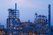 Oil and gas refinery — Stock Photo