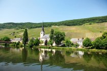 Vista panorámica de la ciudad rural en Alemania - foto de stock