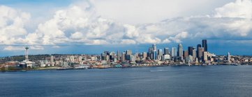 Vista aérea panorámica de Seattle - foto de stock