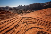 Formazioni a terrazze nel parco Snow Canyon — Foto stock