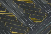 Aerial view of marked empty truck parking lot — Stock Photo