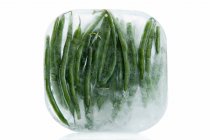 Замороженная зеленая фасоль — стоковое фото