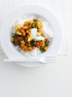 Curry de garbanzos indios - foto de stock