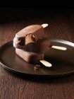 Мороженое в шоколадной скорлупе — стоковое фото