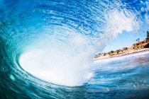 Big surf ocean wave, Encinitas, California, Estados Unidos - foto de stock