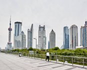 Shanghai Pudong central business district, Financial District, Pudong, Shanghai, China — Stock Photo