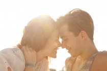 Affectionate young couple, portrait — Stock Photo
