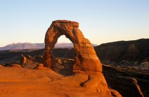 Vista panorámica del parque nacional de arcos delicados - foto de stock