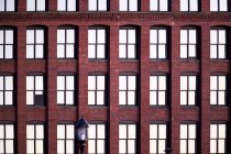 Fachada do edifício do apartamento, cidade de Nova Iorque — Fotografia de Stock