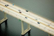Puente de carretera sobre la bahía de Narragansett - foto de stock