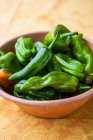 Green jalapeno peppers — Stock Photo