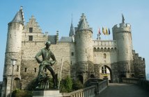 Вид на Антверпенський замок — стокове фото