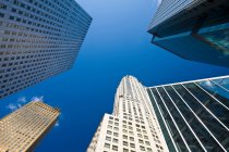 Skyscrapers under clear blue sky — Stock Photo