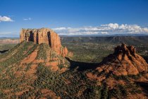 Sole illuminato Sedona rocce, Arizona, Stati Uniti d'America — Foto stock