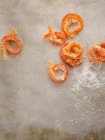 Grapefruit peel rinds with sugar, top view — Stock Photo