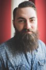 Portrait of young bearded man — Stock Photo