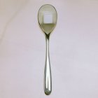 Top view of Sugar cube on spoon — Stock Photo