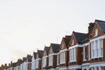Street of terraced houses — Stock Photo