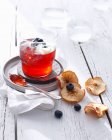 Apple and blueberry jam — Stock Photo