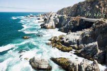 Rocky coast and pacific ocean — Stock Photo