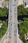 Vista aérea da rodovia, Condado de Newport, Rhode Island, EUA — Fotografia de Stock
