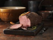 Dry Cured Spiced Beef Joint — Stock Photo