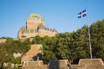 Scenic view of Chateau frontenac quebec — Stock Photo