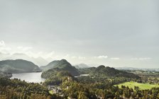 View from castle Neuschwanstein, Hohenschwangau, Bavaria, Germany — Stock Photo