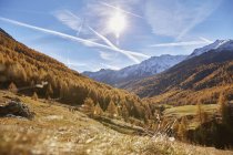 Vistas panorámicas del paisaje de montaña, Schnalstal, Tirol del Sur, Italia - foto de stock