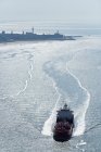 Chemical tanker sailing by coast, Flushing, Zeeland, Netherlands — Stock Photo
