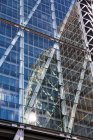 The Gherkin reflected in Leadenhall Building, London, England — Stock Photo