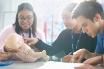 College students in Childcare class — Stock Photo