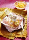 Orange Curd Meringue Eton Mess dessert — Stock Photo