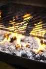 Close up of Barbecue grill, focus on foreground — Stock Photo